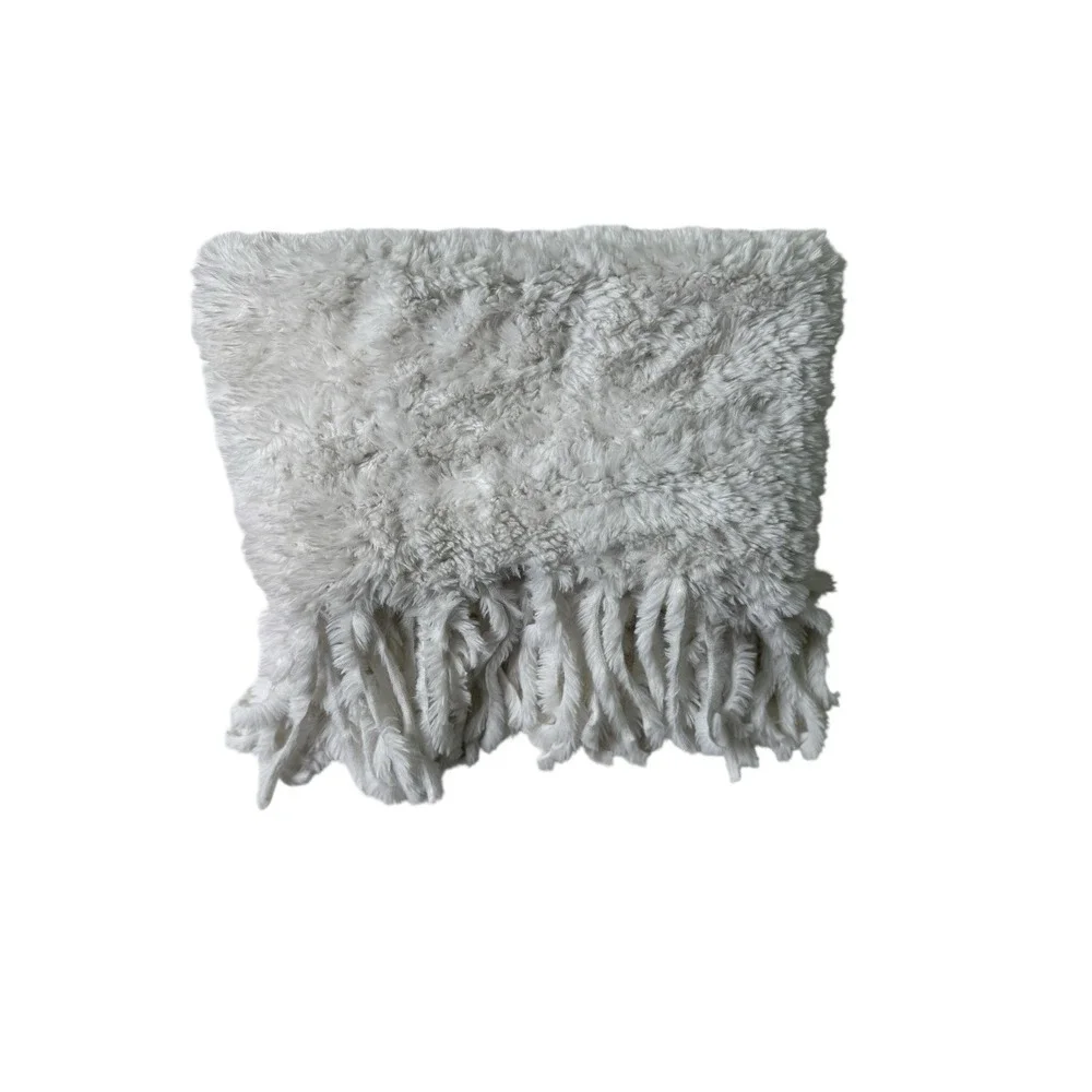 Free People Infinity Scarf Fringe Soft White Multifunctional‎